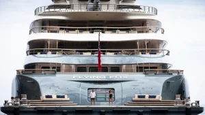 Superyacht Flying Fox at Bluewater Yachting Dubai in the day